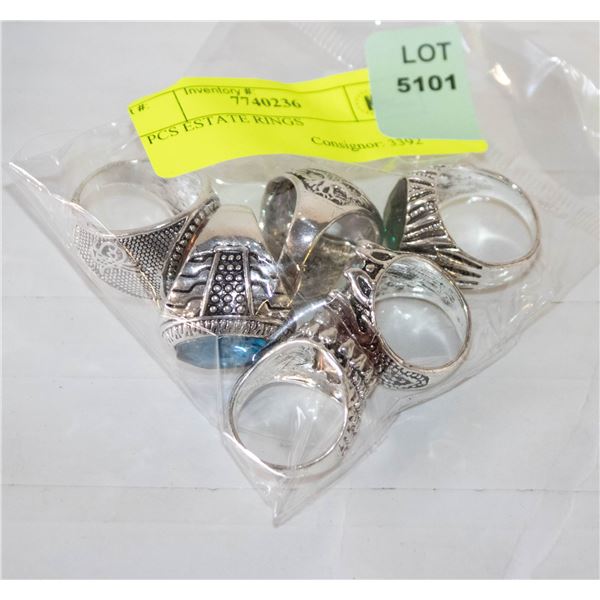 6 PCS ESTATE RINGS