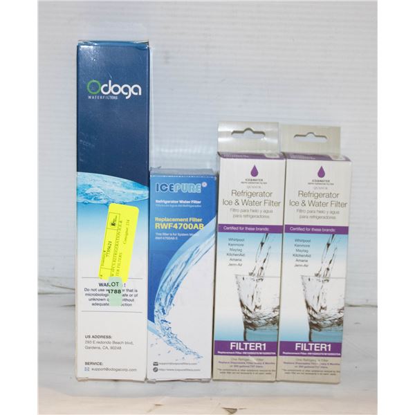 NEW 4PCS REFRIGERATION ICE & WATER FILTERS