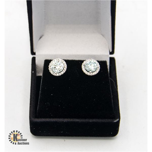 2.00 CT TW GRA CERTIFIED MOISSANITE VVS D SET IN