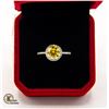 2.00 CT GRA CERTIFIED MOISSANITE VVS LEMON YELLOW