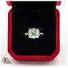 4.80 CT PRINCESS CUT MOISSANITE LIGHT BLUE IN COLO