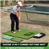 Image 2 : NEW VOXOR 3 IN 1 GOLF PRACTICE HITTING MAT WITH