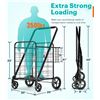 Image 2 : NEW 350LB FOLDABLE SUPER CAPACITY SHOPPING CART