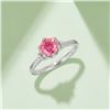 Image 1 : 1 CT GRA CERTIFIED PINK MOISSANITE 925 ST SILVER