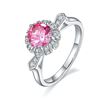 Image 1 : 1 CT GRA CERTIFIED PINK MOISSANITE 925 ST. SILVER