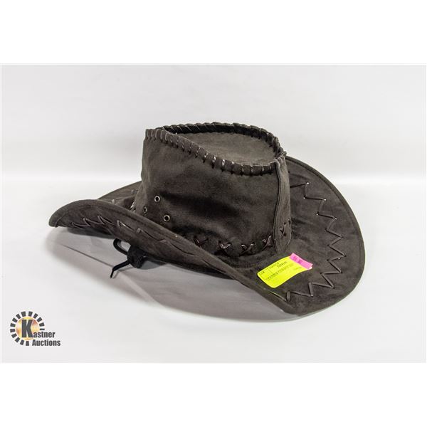 LEATHER COWBOY HAT