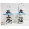 Image 1 : PAIR OF ANCHOR KEROSENE LAMPS H-15.5"