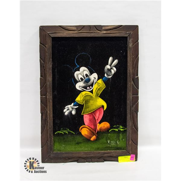 VINTAGE MICKEY MOUSE WALL ART