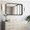 Image 2 : NEW LITTLE KUKU BLACK BATHROOM MIRROR 24 X 32 INCH
