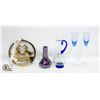 Image 1 : BRASS WELCOME DCOR, HAND BLOWN PITCHER & MORE