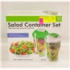 Image 1 : NEW SEALED SALAD CONTAINER SET WITH