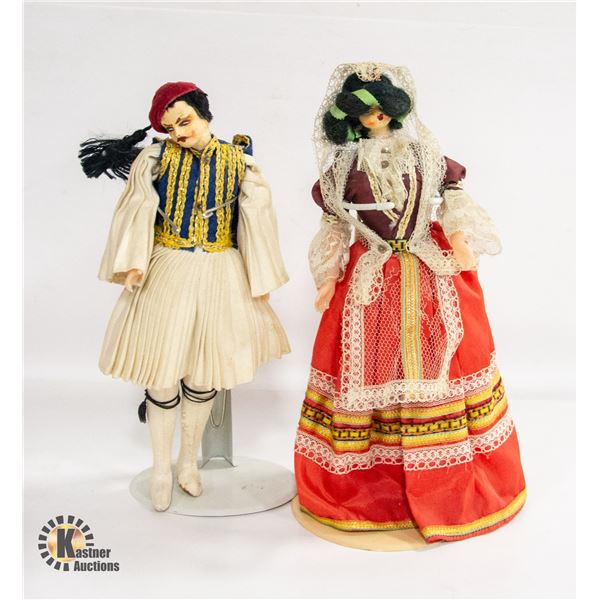 ANTIQUE DOLL/FIGURINE X2