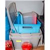 BUNDLE OF 4 VARIOUS STORAGE TOTES WITH LIDS -