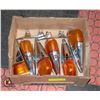 Image 1 : FLAT OF 6 TRUCK CLEARANCE LIGHTS & 2 BOX TIEDOWNS