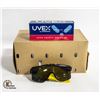 Image 1 : UVEX SAFETY GLASSES - S2504 BLK / CLR - QTY: 10