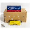 Image 1 : UVEX SAFETY GLASSES - S2500 BLK / CLR - QTY: 10