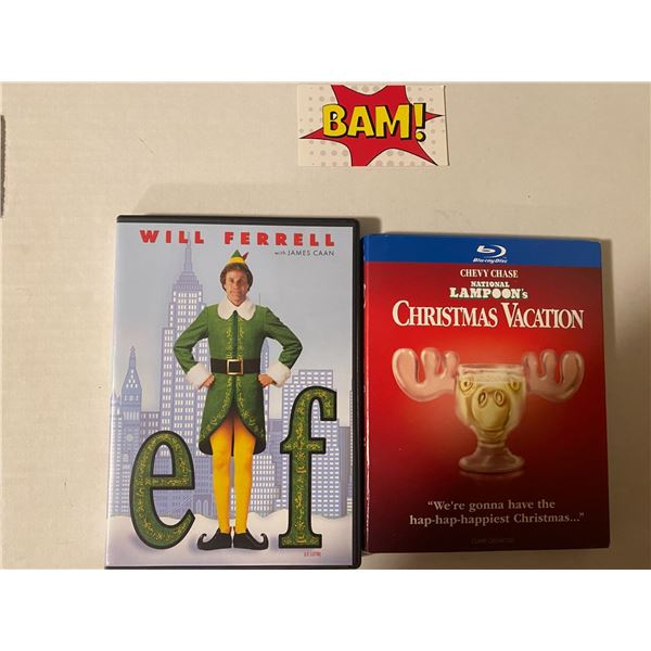 Elf and Christmas Vacation Blu-ray and DVD Combo