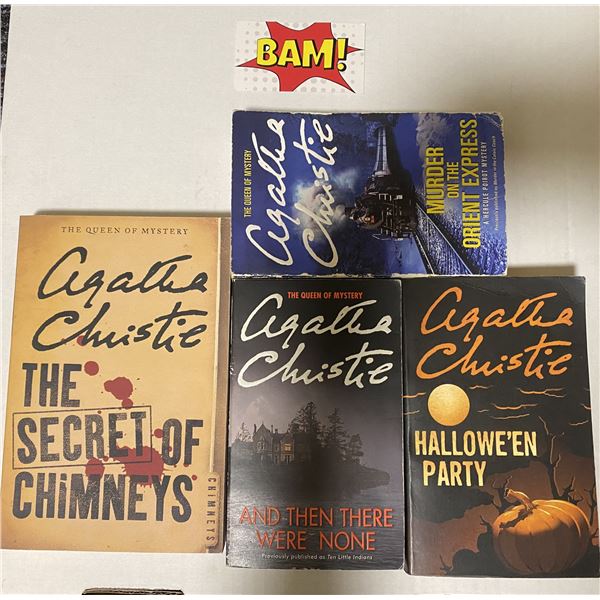 Agatha Christie Mystery Books (4)