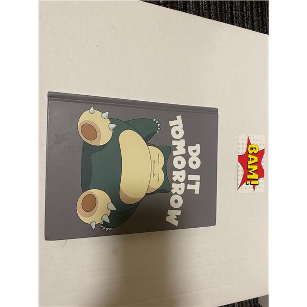 Pokemon's Snorlax "Do it tomorrow" Notebook