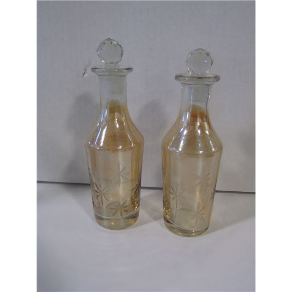 Cut Crystal Cruet Victorian Cut Bottles