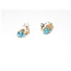 Image 1 : Aquamarine  Color Earrings