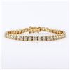 Image 1 : 8.45 ctw Diamond 14K Yellow Gold Tennis Bracelet
