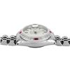 Image 6 : Rolex Ladies Stainless Steel Silver Index Diamond And Ruby Date Watch With Rolex