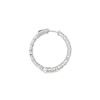 Image 4 : 6.30 ctw Diamond Hoop Earrings - 14KT White Gold
