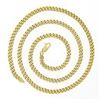 Image 4 : NEW Unisex Solid 14k Yellow Gold 4.4mm Miami Cuban Curb Link 22" Chain Necklace