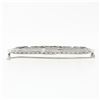 Image 5 : Antique Art Deco 14k White Gold 0.35 ctw Diamond Open Filigree Wide Bar Pin Broo
