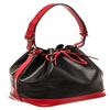 Image 2 : Louis Vuitton Black And Red Epi Leather Noe Shoulder Bag