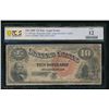 Image 1 : 1880 $10 Jackass Legal Tender Note PCGS 12