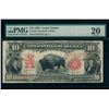 Image 1 : 1901 $10 Bison Legal Tender Note PMG 20