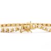 Image 2 : Plated 18KT Yellow Gold Diamond Bracelet