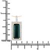 Image 3 : 14KT Yellow Gold 3.99ct Tourmaline and Diamond Pendant with Chain