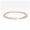 Image 2 : Plated 14KT Rose Gold 3.90ctw Morganite Bracelet