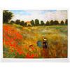 Image 1 : Claude Monet POPPIES NEAR ARGENTEUIL Estate Signed Giclee