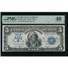 Image 1 : 1899 $5 Chief Silver Certificate PMG 40