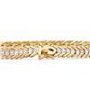 Image 2 : Plated 18KT Yellow Gold Diamond Bracelet