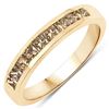 Image 1 : 14KT Yellow Gold 0.73ctw Champagne Diamond Ring