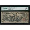 Image 1 : 1896 $5 Educational Silver Certificate PMG 12