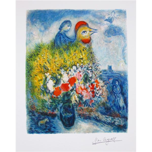 Marc Chagall Le Coq Avec Le Bouquet Jaune