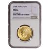 Image 1 : 1908 $10 Indian Head Eagle Gold Coin NGC MS62