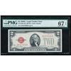 Image 1 : 1928G $2 Legal Tender Note PMG 67EPQ