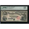 Image 1 : 1880 $10 Jackass Legal Tender Note PMG 15