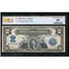 Image 1 : 1899 $2 Mini Porthole Silver Certificate PCGS 40