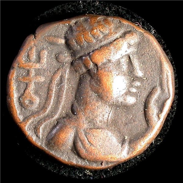 Ancient India Bronze Coin, Kushan Empire