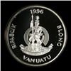 Image 2 : Vanuatu 100 Vatu 1996 Sailing Ship, 4.6 oz of Silver