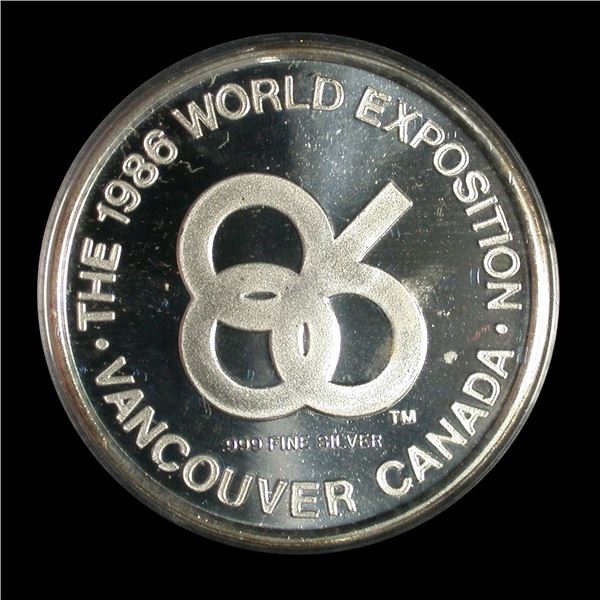 Vancouver Expo 86 Pure Silver Medal