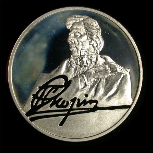 Fryderyk Chopin Sterling Silver Medal